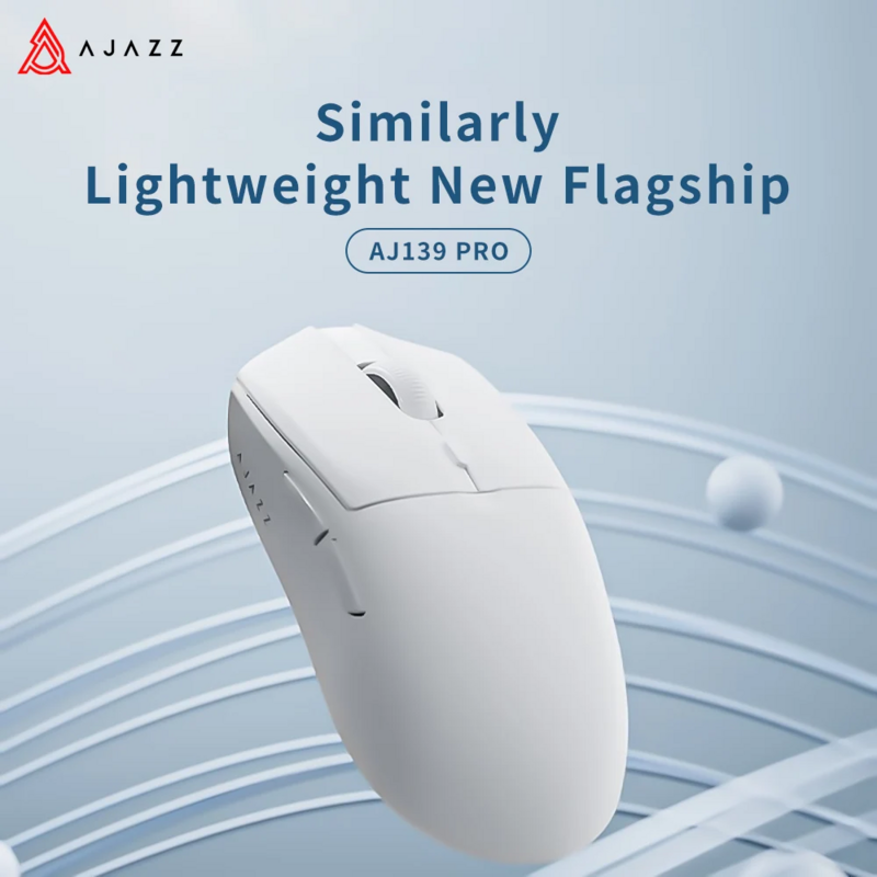 AJAZZ-Mouse óptico sem fio com receptor USB, 6 botões Gamer Mouse para PC portátil, AJ199 MC, AJ139PRO, I309, 2,4 GHz, 26000DPI