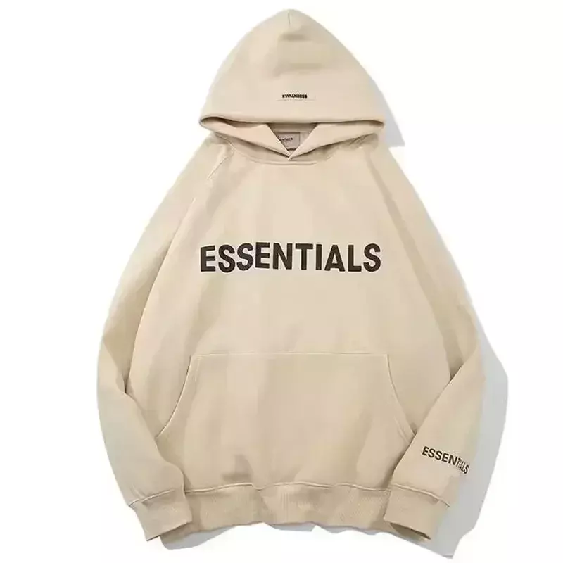 Essentials - Men's and Women's Hooded Sweatshirt, Large Size Unisex Sweater with Letters and Logo, High Quality, Hip Hop Style,