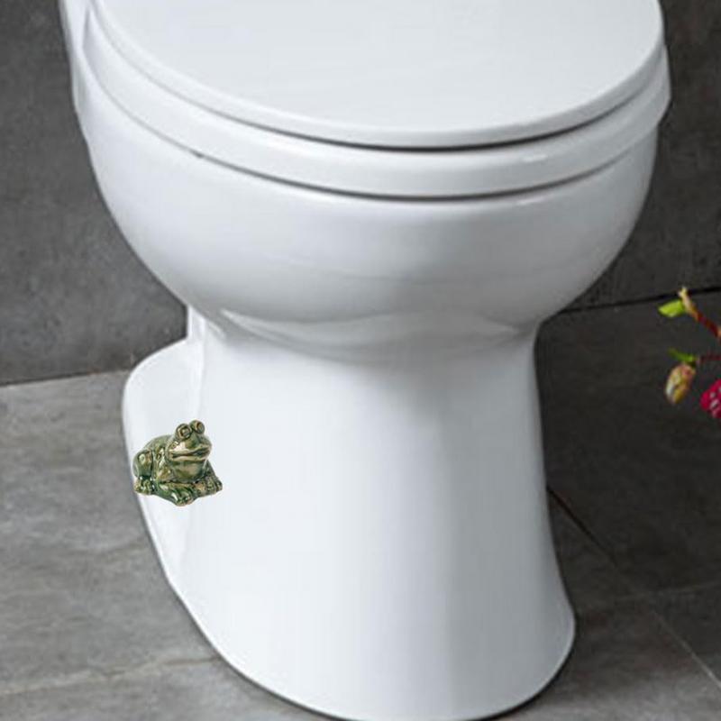Kikker Toiletdoppen Toiletbouthoezen Decoratieve Dieren Schattige Kikker Toiletboutdoppen Keramische Decoratieve Toiletvloerboutdop