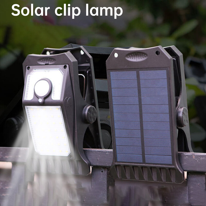 مشبك خارجي على مصابيح شمسية ، IP65 مصباح أمان مقاوم للماء مع 45 حبة ، 3 أوضاع إضاءة ، جديد