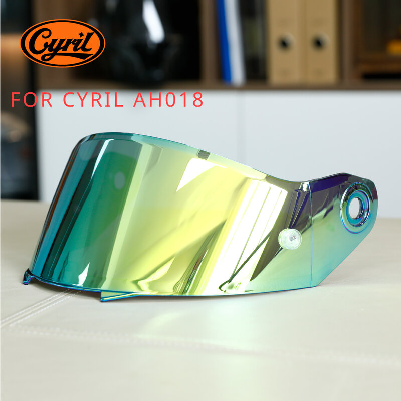 Lensa helm untuk CYRIL AH018 helm kacamata balap motor Visor helm