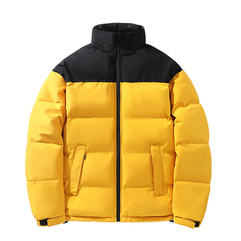 Jaket katun tebal untuk pria, jaket Parka bertudung kasual hangat, pakaian luar tahan angin, gaya baru luar ruangan musim dingin 2024