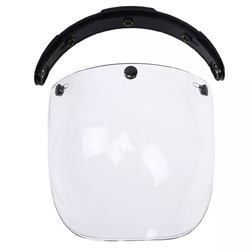 Casco Moto universale Bubble Shield Lens DIY Flip Up casco visiera parabrezza UV 400 Sunshield per caschi Harley Vintage