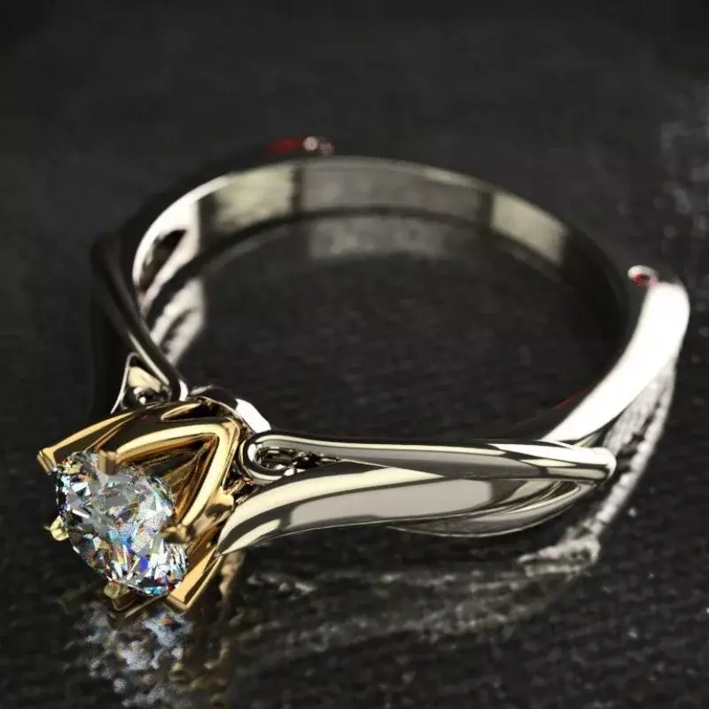 Cincin emas murni 18K untuk wanita, cincin Moissanit alami dengan batu permata cantik, perhiasan pasangan, Aksesori pernikahan tren baru 2023