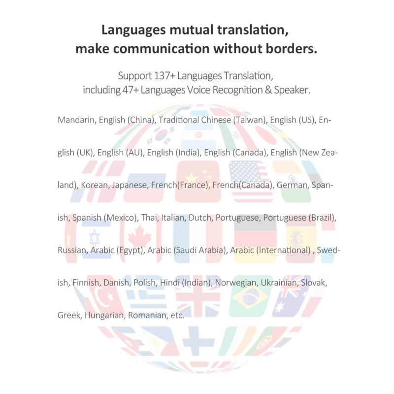 T10 Pro 138 언어 번역기, 스마트 음성 번역기, 오프라인 실시간, 휴대용
