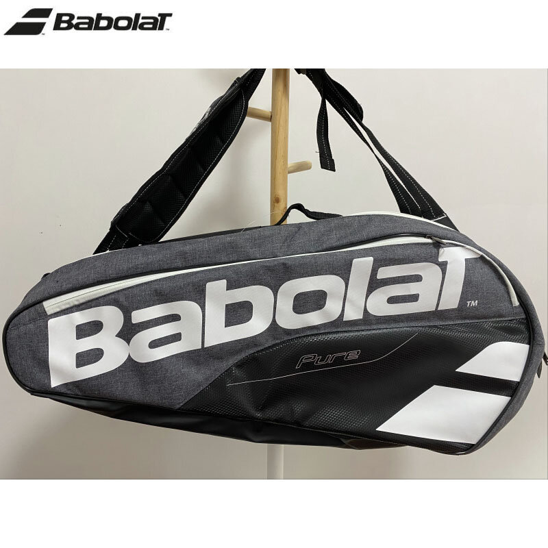 Babolat-BOLSA DE TENIS 6R para hombre y mujer, mochila de raqueta de tenis profesional, bolso de mano para entrenamiento deportivo
