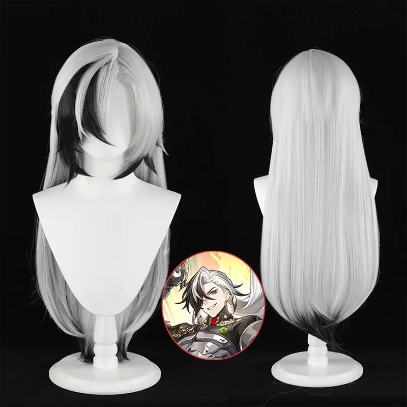Jogo Honkai Star Rail Boothill Cosplay Peruca Traje, Unisex calor sintético resistente perucas de cabelo longo, Halloween Acessório
