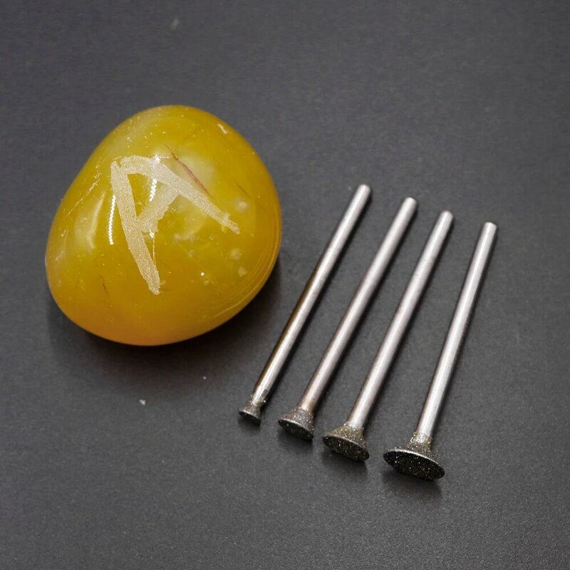 Wysokiej jakości 5 szt. 10 szt. 150 #3mm diamentowe szlifierki diamentowe szlifowanie punktowe szlifowanie zębów szlifowanie punktu Jade szlifowania