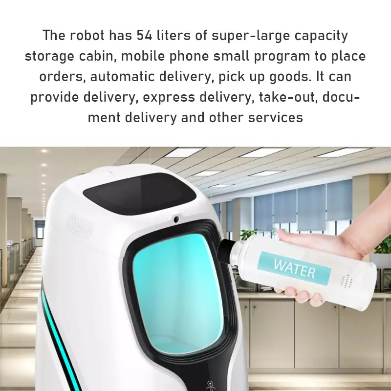 Ruitan-Autonomous Delivery Service Robot para Hotel, Intelligent Distribution Robot, Welcome Delivery
