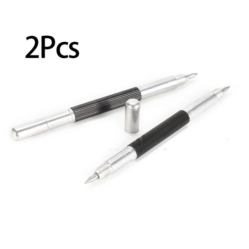 2PC Diamond Metal Engraving Pen Tungsten Carbide Tip Scriber Pen For Glass Ceramic Metal Wood Carving Hand Tool