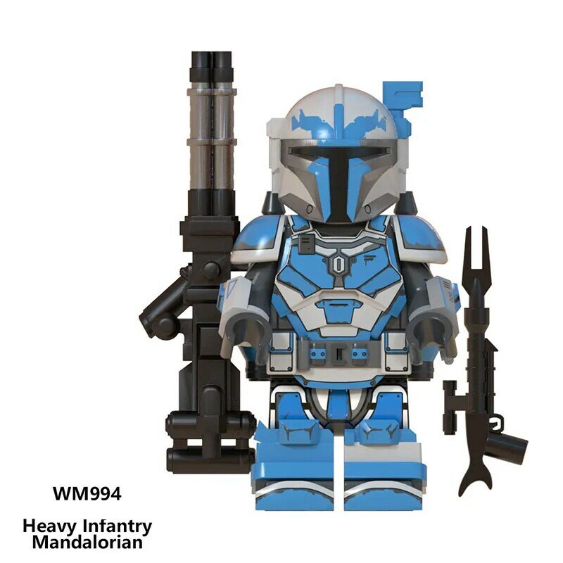 Bloques de construcción de Star Wars para niños, juguete de ladrillos para armar Mini Robot, modelo WM6094, ideal para regalo de cumpleaños