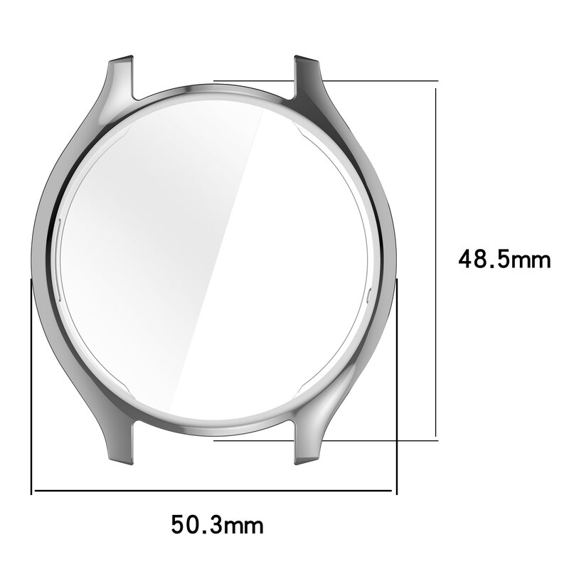 حزام ساعة ذكية لين لساعة شاومي 2 ، حافظة من البولي تيرو مطلي ، عبوة كاملة ، واقي بالكهرباء ، ملحقات