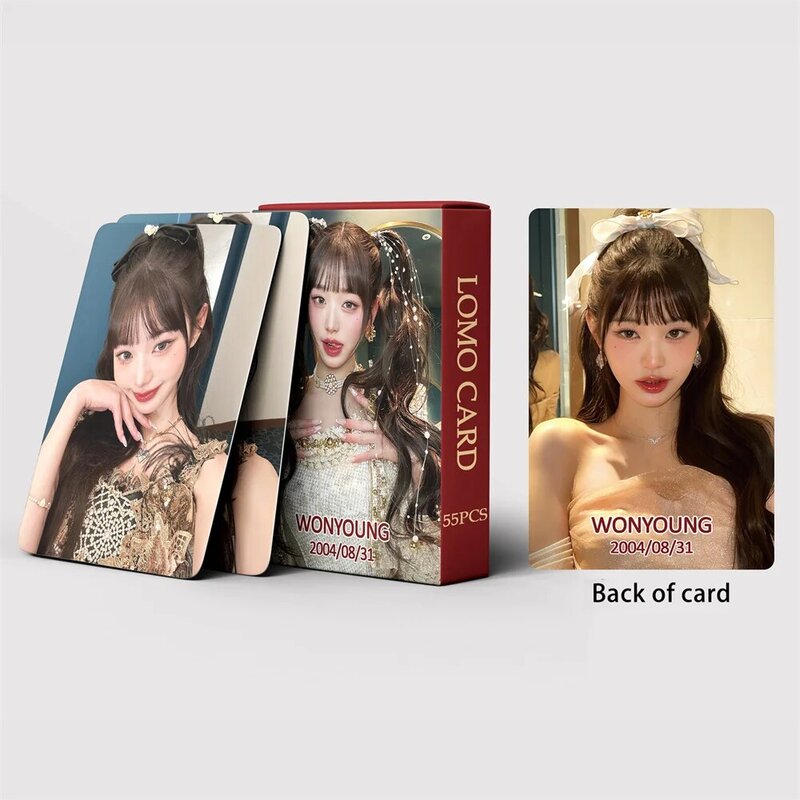 IVE Lomo Cards IVE SCOUT Photo Card, IVE SWITCH Photocards, IVE ELEVEN Lomo Card, WONYOUNG Lomo card, 55 p/set