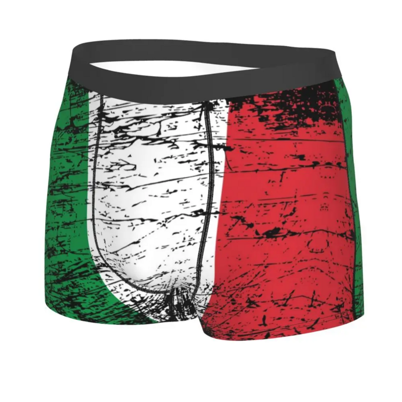 Italia Italy Men's Underwear Italian Flag Boxer Shorts Panties Funny Soft Underpants for Male Plus Size Fashion Boxer Underpants