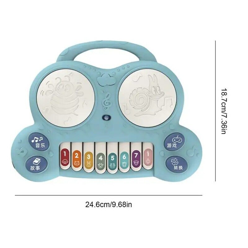 Hand Drum Toy Early Learning Educational Piano Keyboard Drum Set Interactive Music Instrument Learning Toys