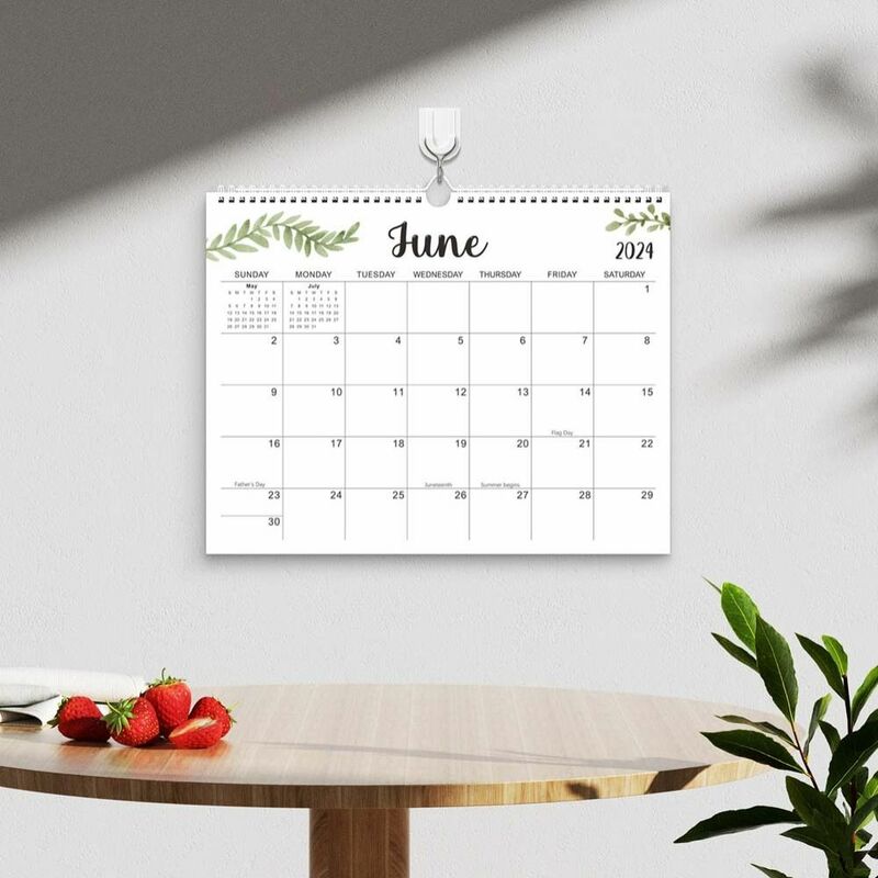 18 Monate 2024 Wandkalender Agenda Veranstalter Büro Schreibwaren Schreibwaren liefert Spulen kalender Wochen plan
