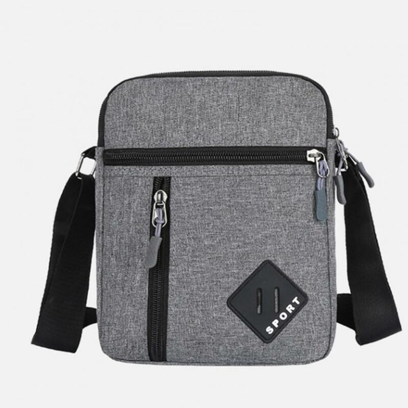 Мужская сумка-мессенджер с регулируемым ремешком, вместительный рюкзак-слинг с несколькими карманами, водонепроницаемая сумка через плечо, ранец