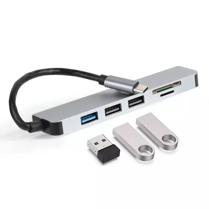 Vivitar-airies USB multi-ports avec SD, Micro SD et lecteur de carte flash compact