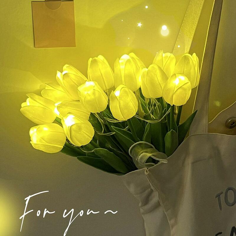 Led Tulip Night Lamp, Simulated Flower Bouquet Imitation Lamp, Decoration La Atmosphere 5/10tulips, Household V5b8