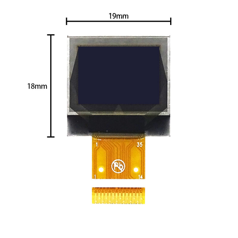 Módulo OLED de 0,66 pulgadas, pantalla blanca 6448, 64x48, 64x48, interfaz SPI IIC I2C, módulo de pantalla LCD OLED para Arduino 3,3 V-5V