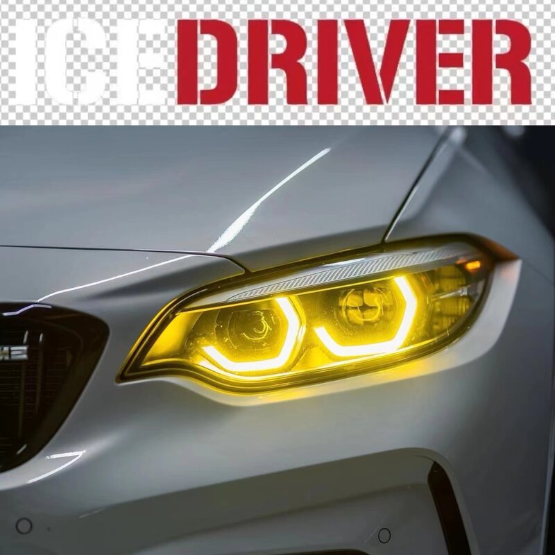 Icedriver Cho Xe BMW M2 2 Loạt Vàng Chanh DRL RGB LED Nhiều Màu Ban F22 F23 Đèn Chạy Ban Ngày Đỏ RGBW con Quỷ Mắt