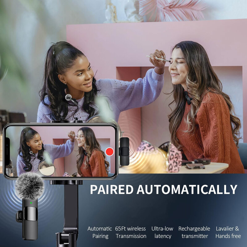 Neues kabelloses Laval ier mikrofon Audio-Video-Aufnahme Mini-Mikrofon für iPhone Android Laptop Live-Gaming-Handy-Mikrofon