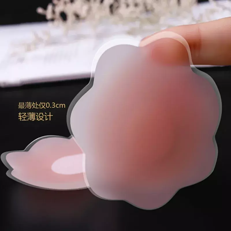 6pairs Metal box pack Women Nipple Cover Reusable Nipple Covers Charm Boob Tape Silicone Breast Sticker Cubre Pezon Accesoires