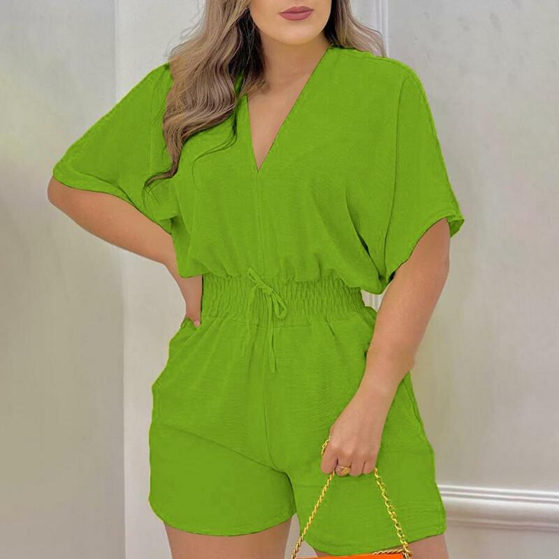 Loose Romper  Lace-up   Summer Jumpsuit Lady Summer Casual One-Piece Overalls