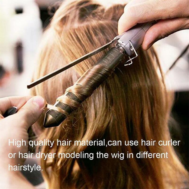Длинный натуральный прямой парик с пушистой челкой, термостойкие Многослойные синтетические парики для женщин и девушек, ежедневное и стандартное использование