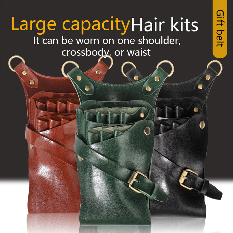 Профессиональный парикмахерский Многофункциональный Большой Вместительный набор модный Индивидуальный Ретро стиль кросс-боди Pet сумка для принадлежностей для ухода за телом
