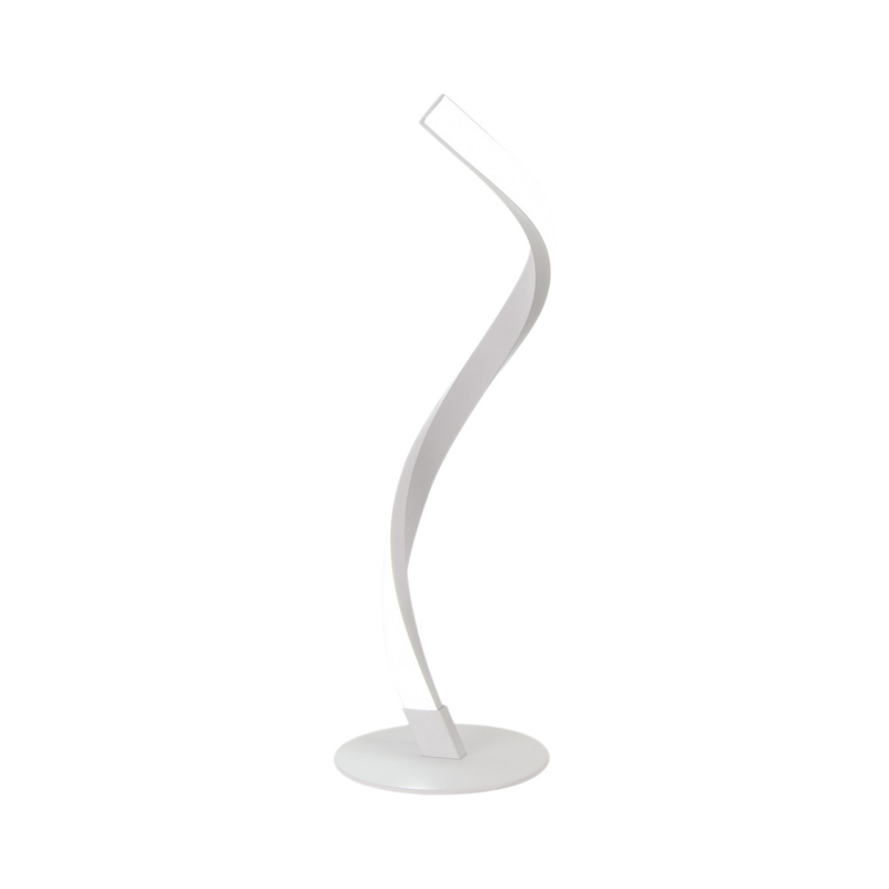LED Personality Spiral Lighting Lamp Simple Reading Table Lamp Plug and Play Bedside Lamp for Bedroom Restaurant US Plug