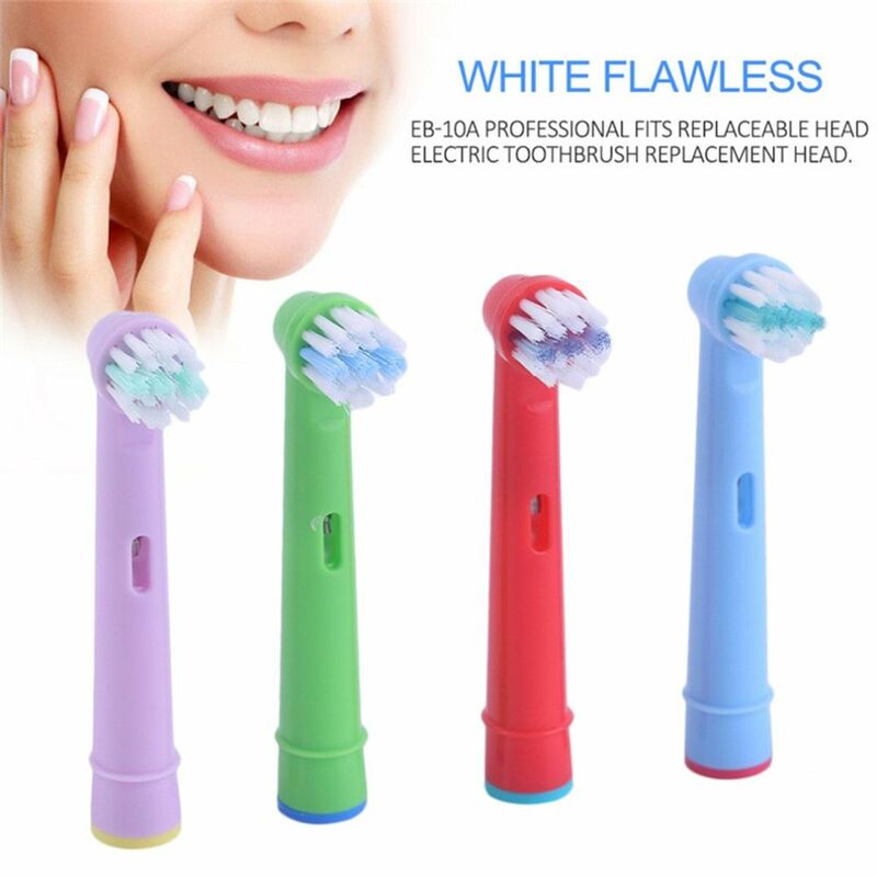 Excel Tooth Stages Fit EB-10A Advance Power/Pro Toothbrush Heads Electric Brush Replacement for Children Kids Oral Care