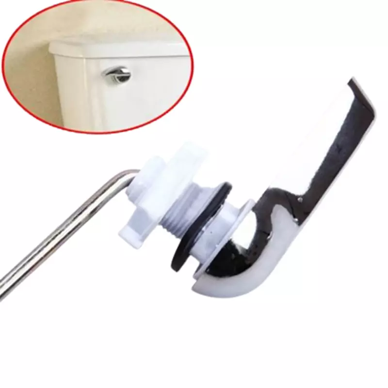 Universal Toilet Tank Flush Lever Household Chrome Toilet Wrench Handle For Toilet Seat Switch Flushing Accessories