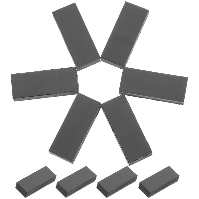 Almohadilla de sello fotosensible de 10 piezas, fabricación de sellos Blackc, tapete portátil, materiales negros, accesorios, Kits de goma