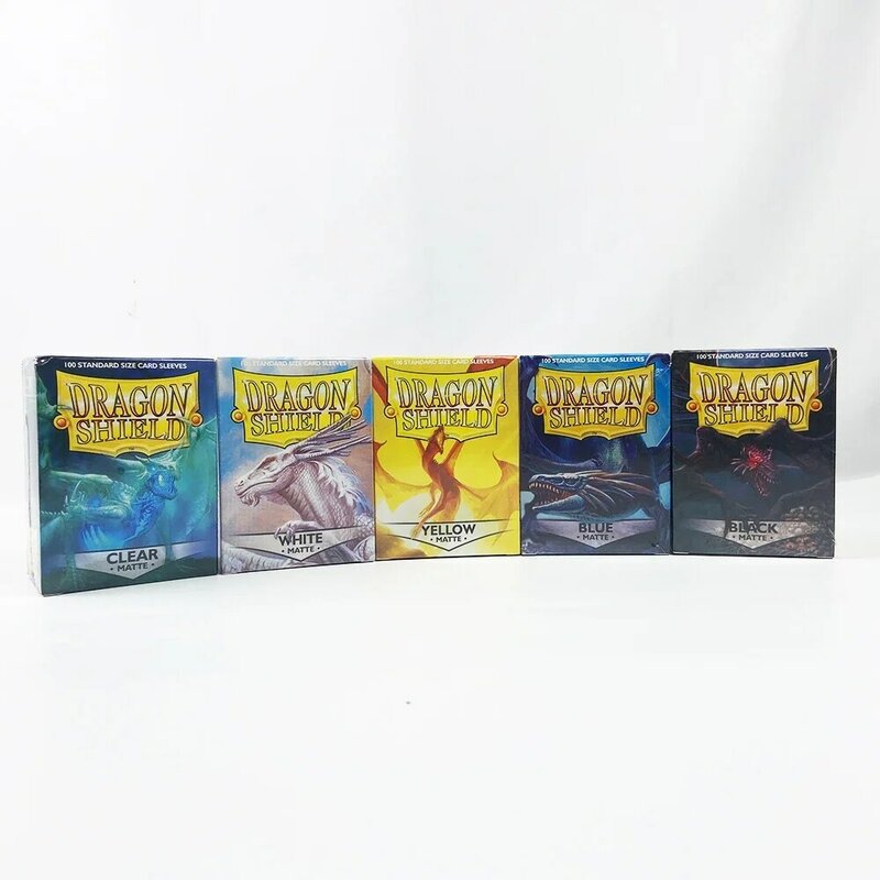 Dragão escudo cartões protetor para magia pkm/star reais, jogos de tabuleiro, fosco, 66x91cm, 100 partes de uma caixa