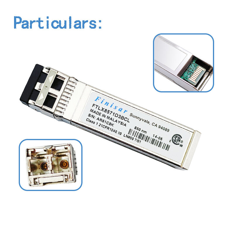 Original imported Finisar8571 10G optical module FTLX8571D3BCL multi-mode dual fiber compatible with TPH3C Hengshun