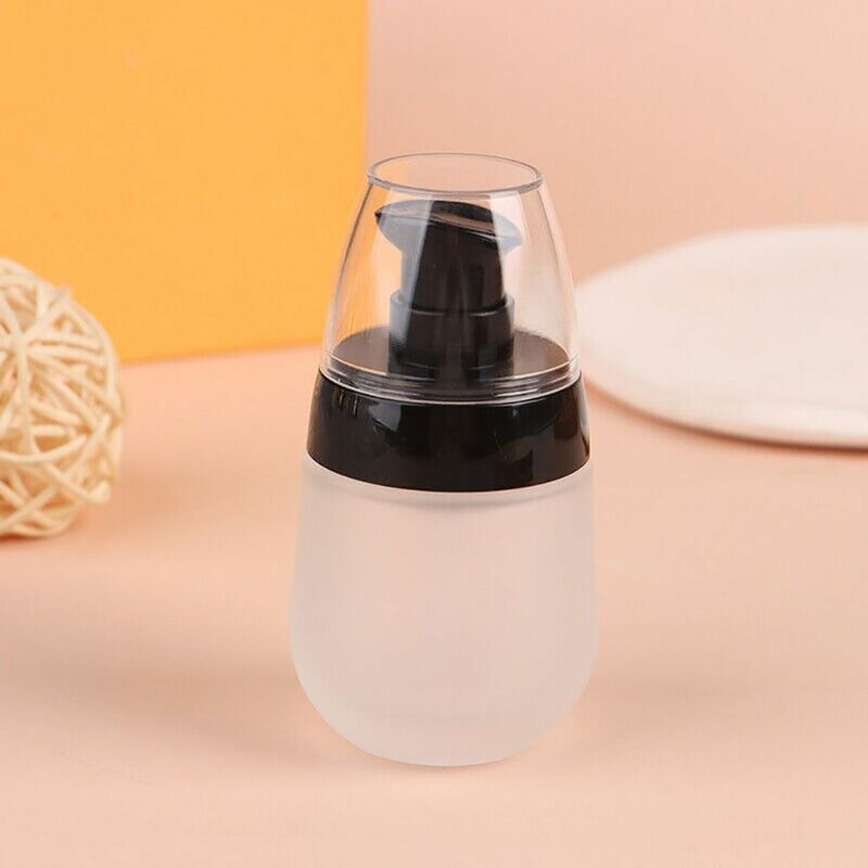 Refillable Lotion Bottle High-quality Frosted Glass Empty Lotion Dispenser Portable 30ML Lotion Container