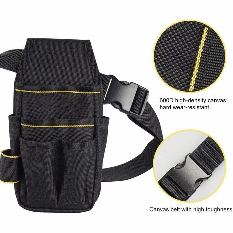Durable Heavy-Duty Organizer Adjustable Tool Pouch Screwdriver Holder Tool Storage Electrician Tool Bag