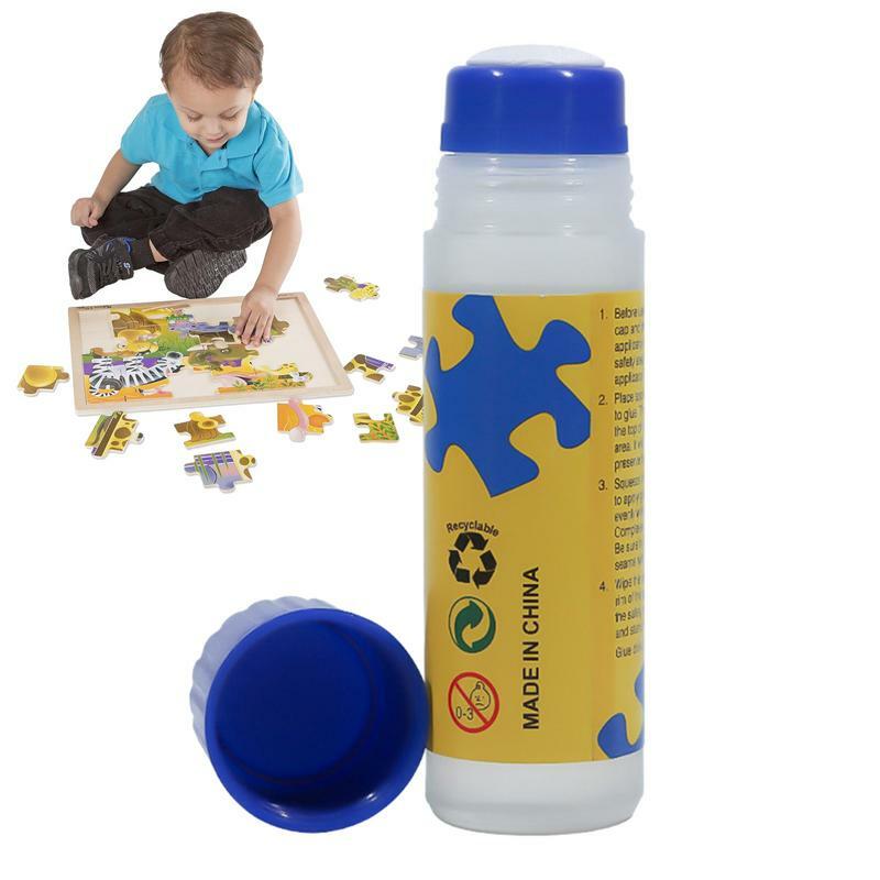 Papéis em bastão de cola clara segura, Jigsaw Puzzle Conserver, ferramenta de cola, não tóxica, auto-aplicação, secagem rápida para colecionador amador, 120ml