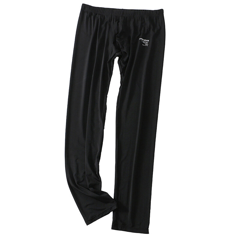 Casual Man Ice Silk Soft Breathable Long Johns Homme Ultra-Thin Sleepwear Underwear Bottom Trousers Pants For Men
