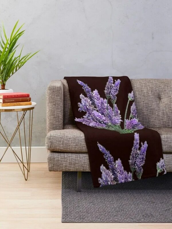 Selimut lempar Lavender Furrys sofa kasur mewah selimut hangat