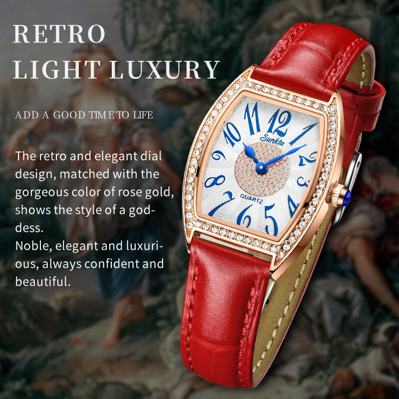 Часы наручные LIGE женские кварцевые, брендовые модные повседневные водонепроницаемые, с кожаным ремешком, под платье, 2022