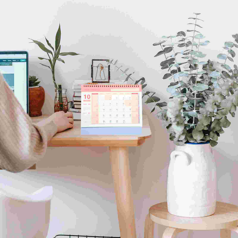 Календарь для стола, офисные принадлежности, нежный розовый календарь, офисные принадлежности