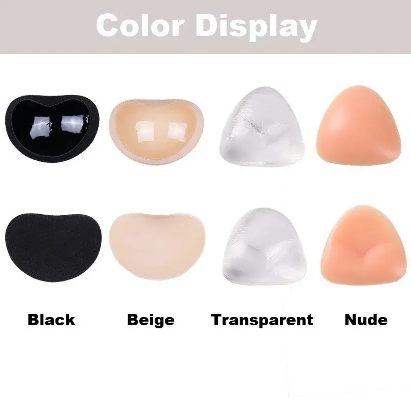 Women's Invisible Padding Magic Bra Inserts Sponge Bra Breast Push Up Pads Swimsuit Silicone Bra Pad Nipple Cover Stickers Patch