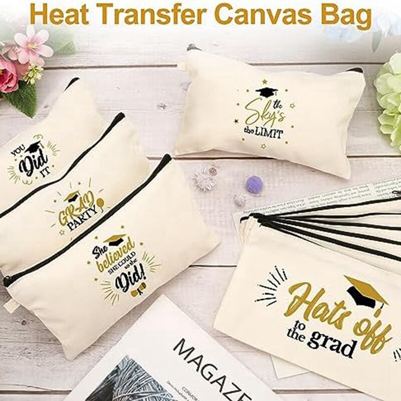 Bolsas de cosméticos para sublimación, bolsas de cosméticos en blanco, bolsas artesanales para artículos de tocador de viaje