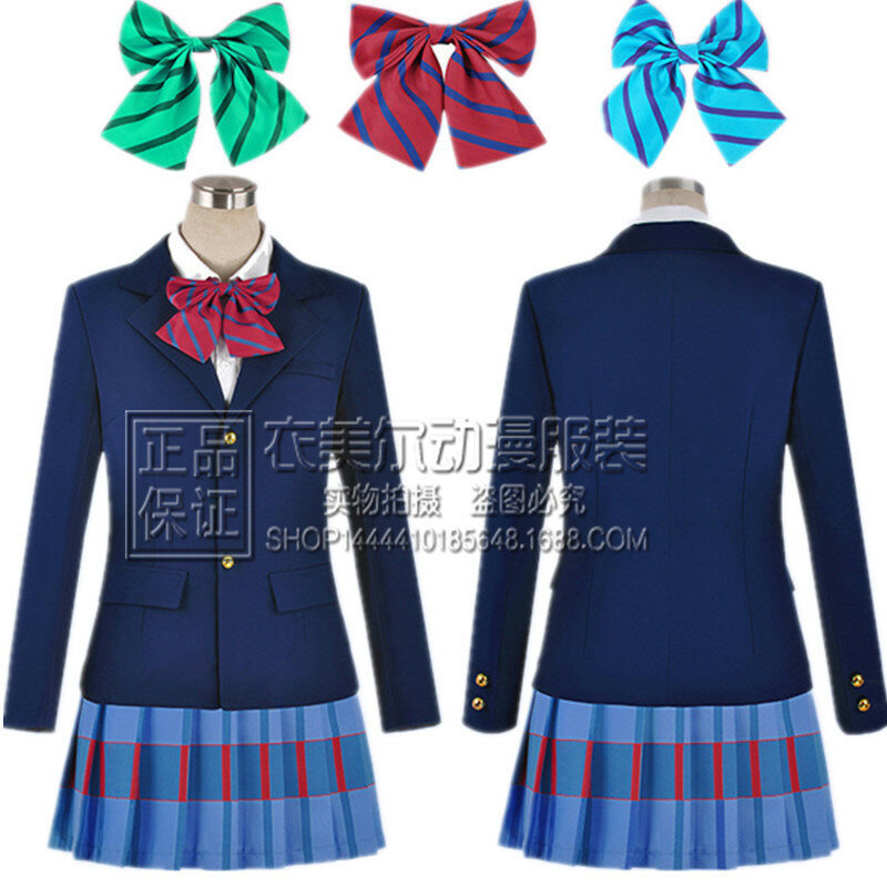 Urocza Kousaka Honoka Minami Kotori Ayase Eli Tojo Nozomi Nishikino Maki mundurki szkolne kochaj życie kostiumy Cosplay