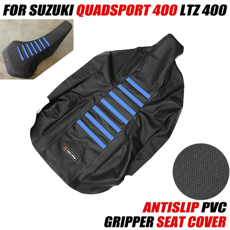 Suzuki ltz 400 z400 quadsport z400 2003-2008 2009用の防水,滑り止めのソフトPVCオートバイシートカバー