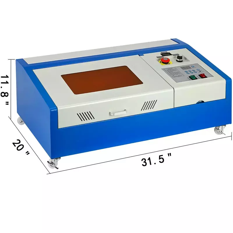 VEVOR 40W CO2 Laser Engraving Machine 300x200mm K40 Cutting Laser Engraver with USB Tools Art Work High Compatibility