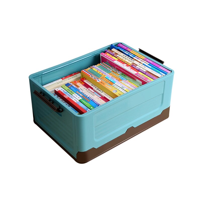 صندوق تخزين قابل للطي الملابس المنظم لعب البلاستيك أداة صندوق طوي كتاب صندوق تخزين PP المواد البلاستيكية أداة صندوق
