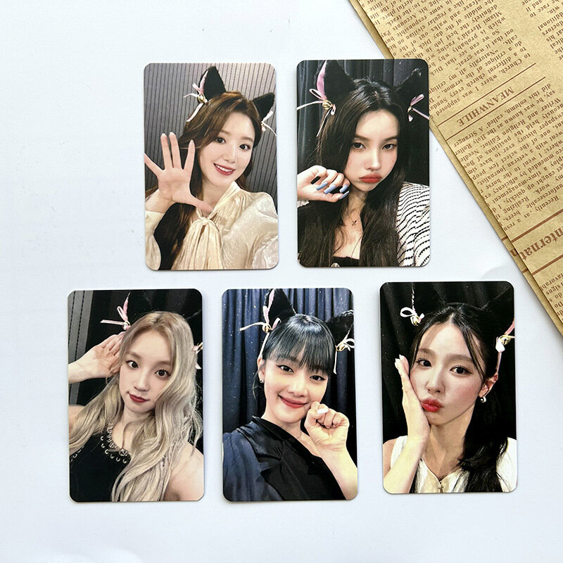 5pcs/set Kpop Idol (G)I-DLE  Lomo Cards 2023 《IFEEK》KMS Photocards Photo Card Postcard for Fans Collection